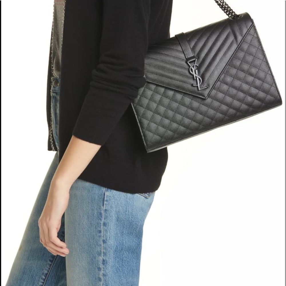 YSL large envelope bag